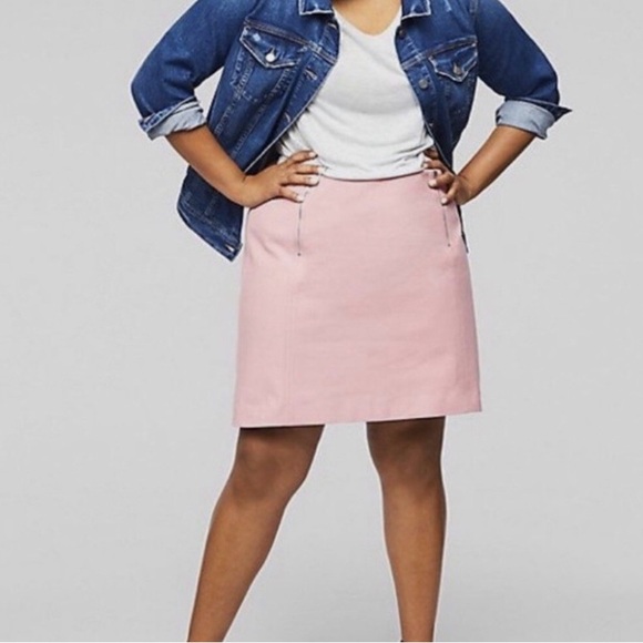 LOFT Dresses & Skirts - LOFT Light Pink Mini A-Line Skirt with Front Zips
